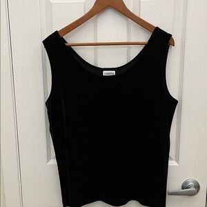 Chico's Classic Black Velvet  Tank Top Chicos size 3